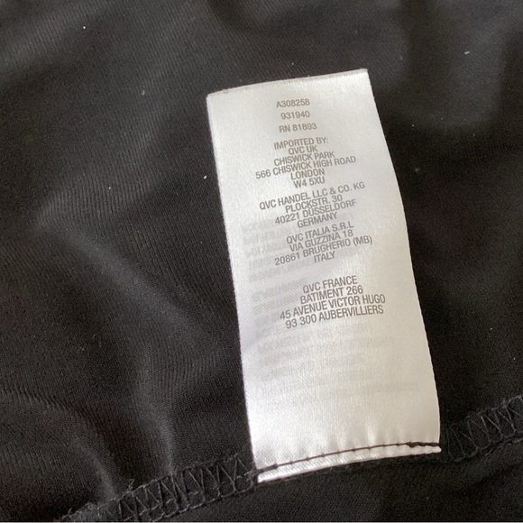 Susan Graver Black Liquid Knit Top - Picture 6 of 7